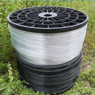 Agriculture Transparent 2.5mm Polyester Monofilament Wire For Holding Curtain Indoor Greenhouse Shade Net